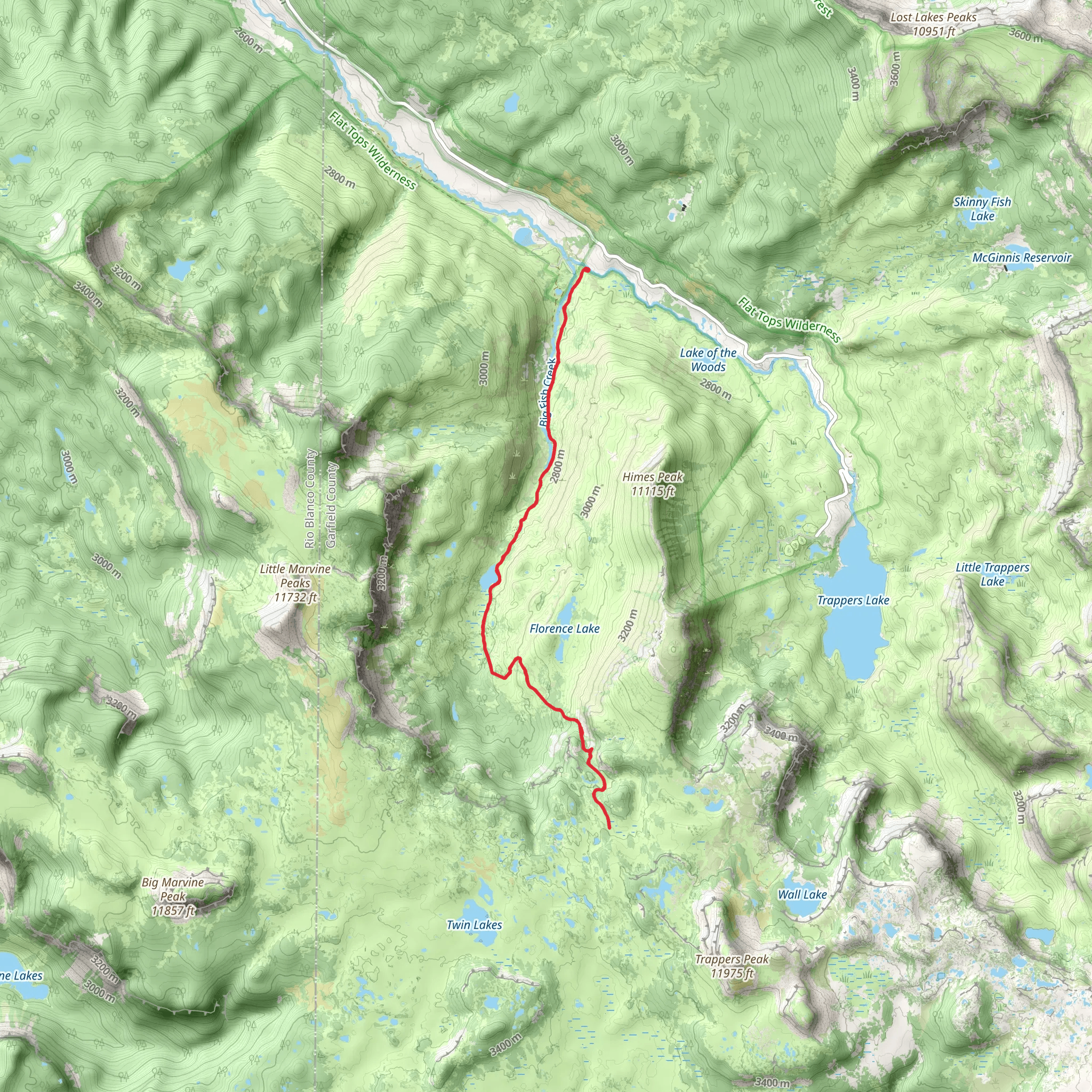 Big Fish Trail mobile static map