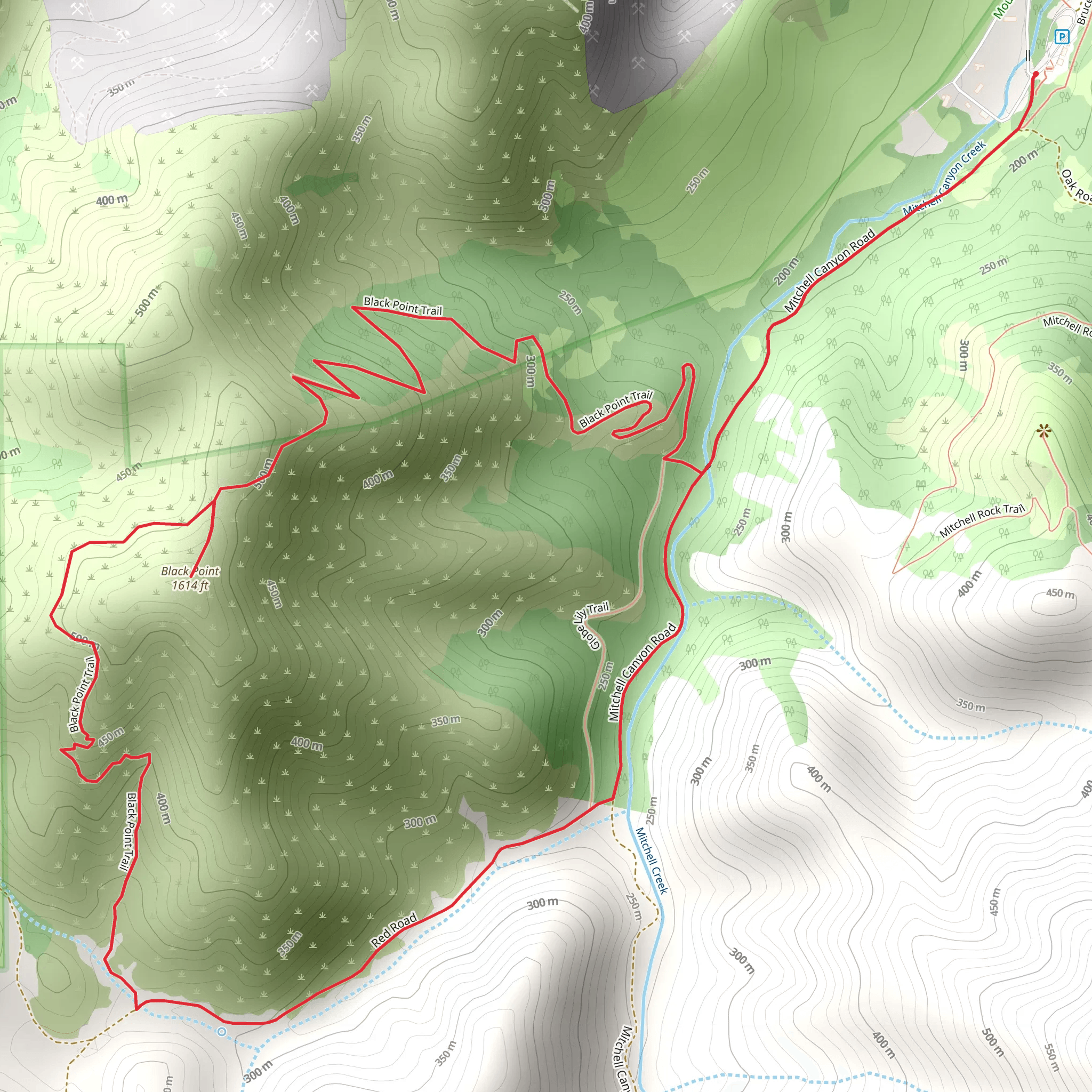 Black Point Loop via ADT mobile static map