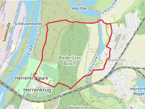 Umflutehle via Rund um Magdeburg