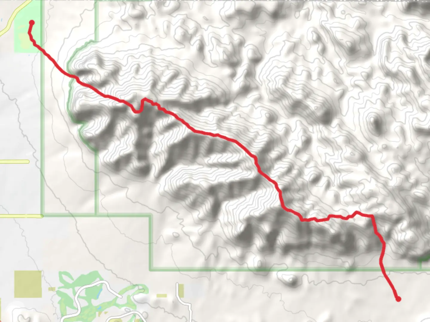 An image depicting the trail The Flatiron, Superstition Mountains and Superstition Peak and its surrounding area.