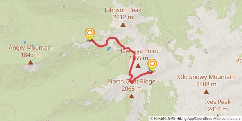 Lilly Basin Trail stage 2 Map