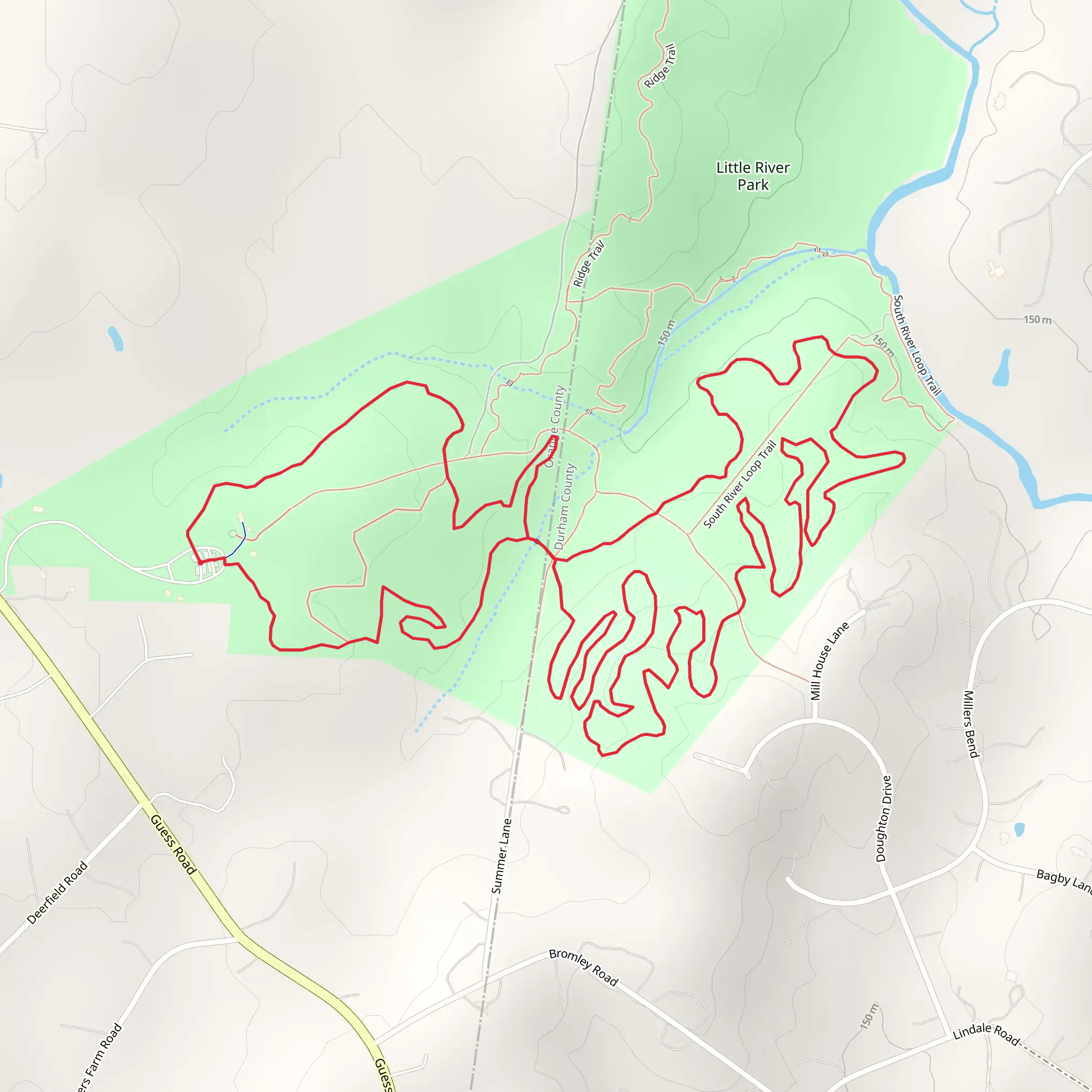 Little River Park Loop - South mobile static map
