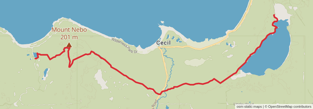American Perimeter Trail - North Country Primary stage 77 Map