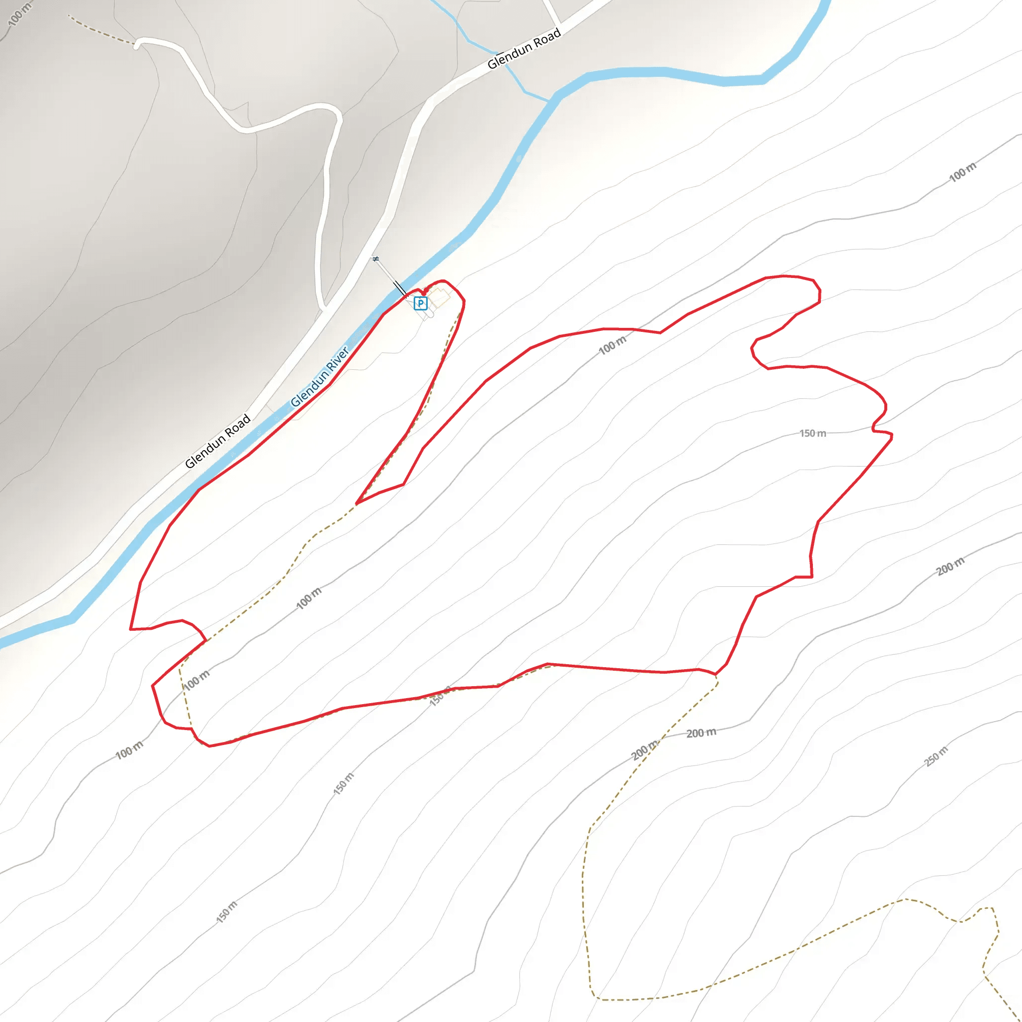 Ronan’s Way - Yellow Loop mobile static map