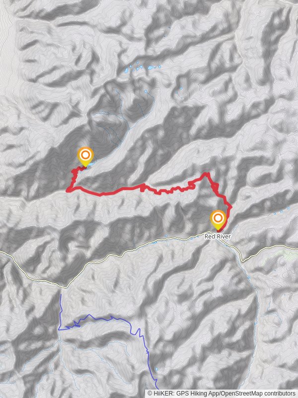 Cabresto Lake Walk mobile static map