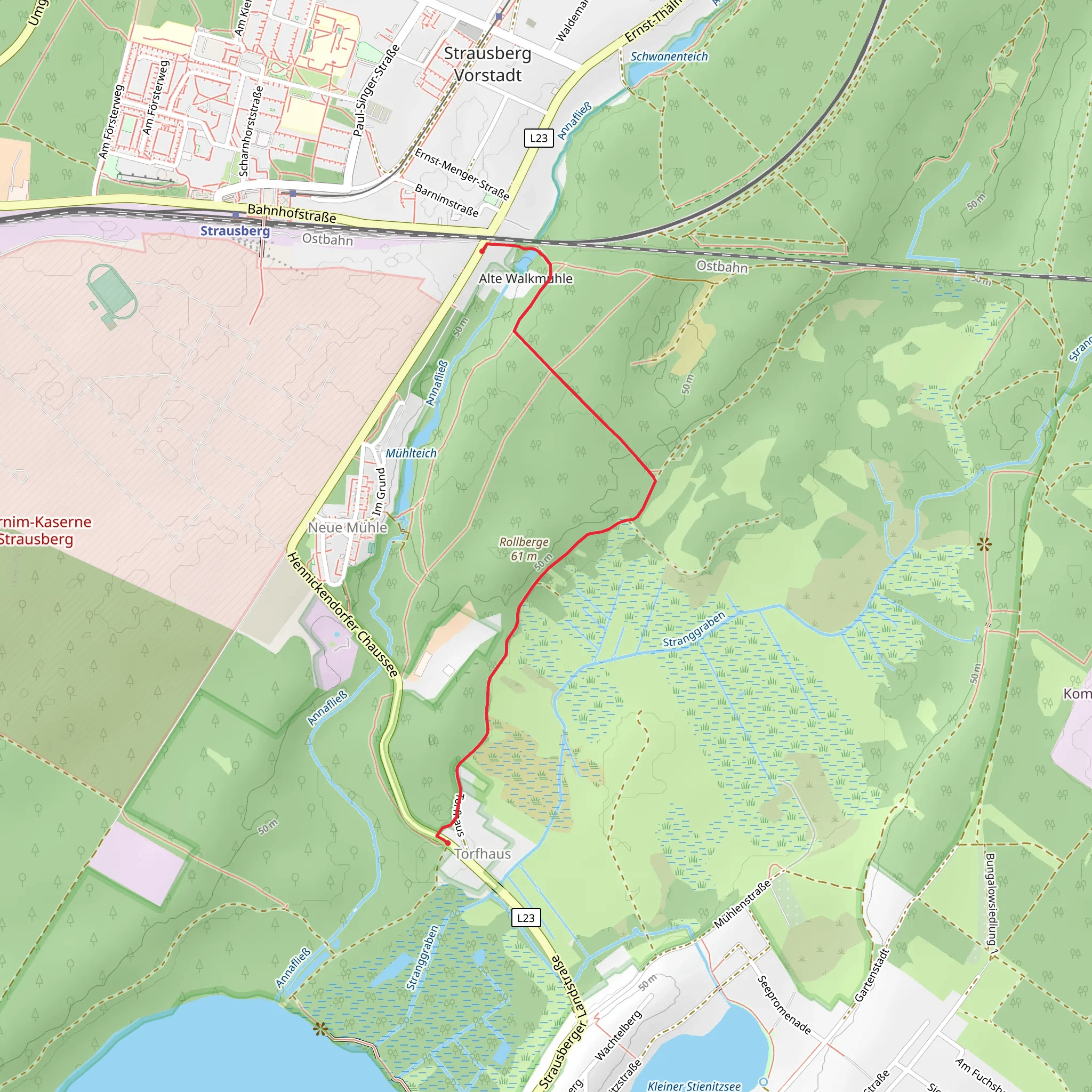 Rollberge Walk via Torfhaus mobile static map