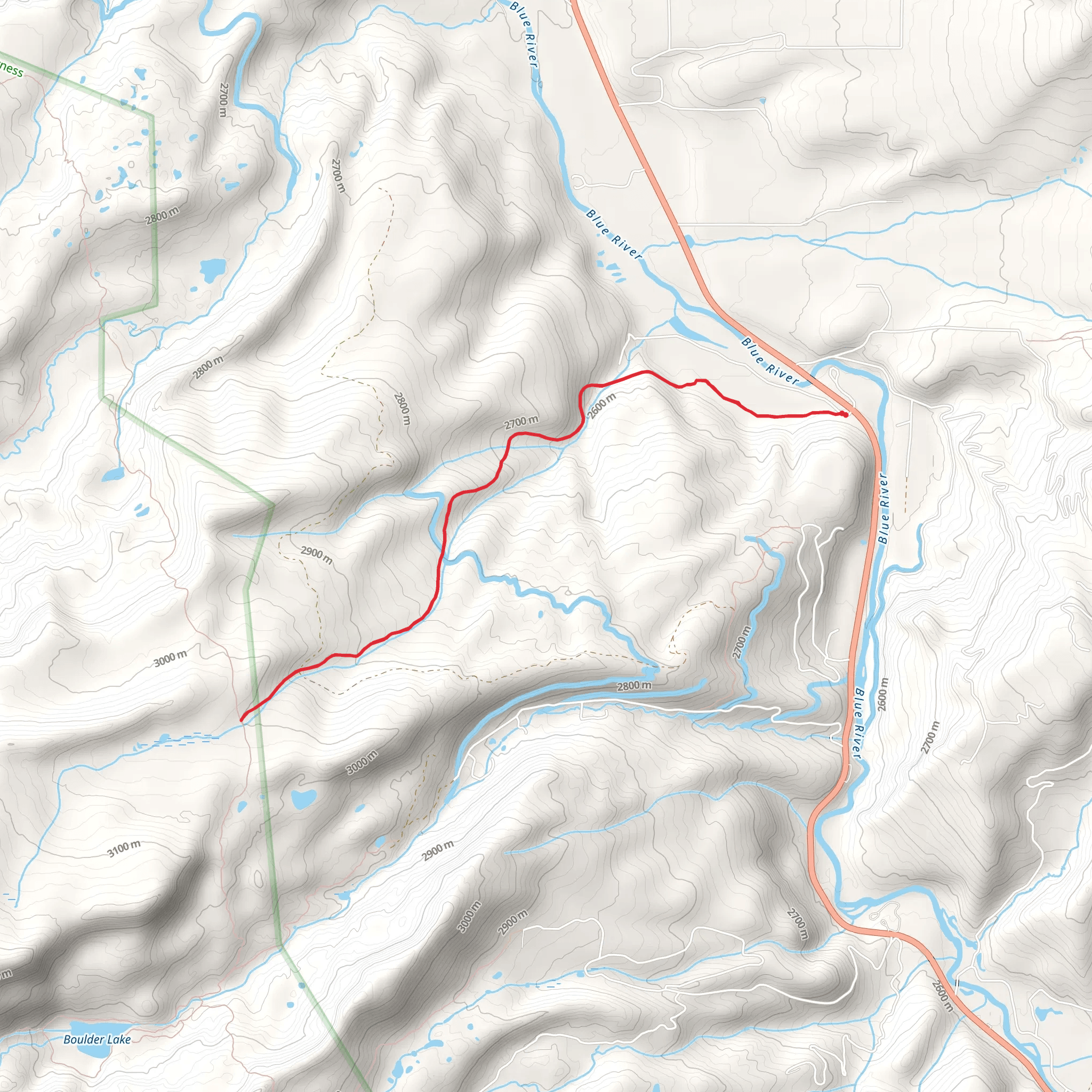 Harrigan Creek Trail mobile static map