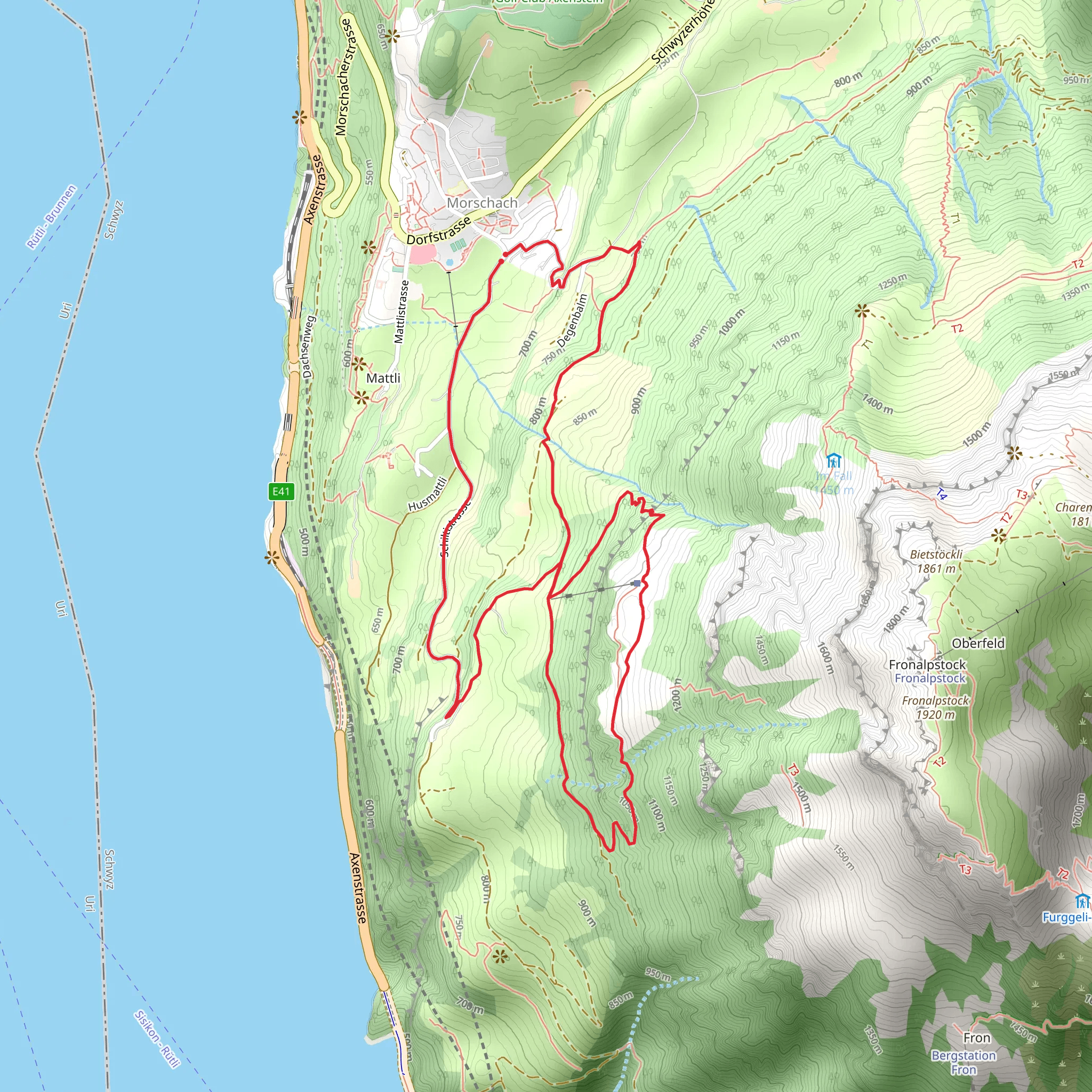 Schilteli Mountain Trail mobile static map