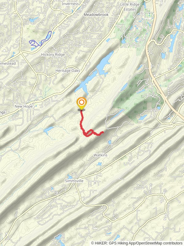 Eagle's Nest Overlook and King's Chair Overlook via Red Road