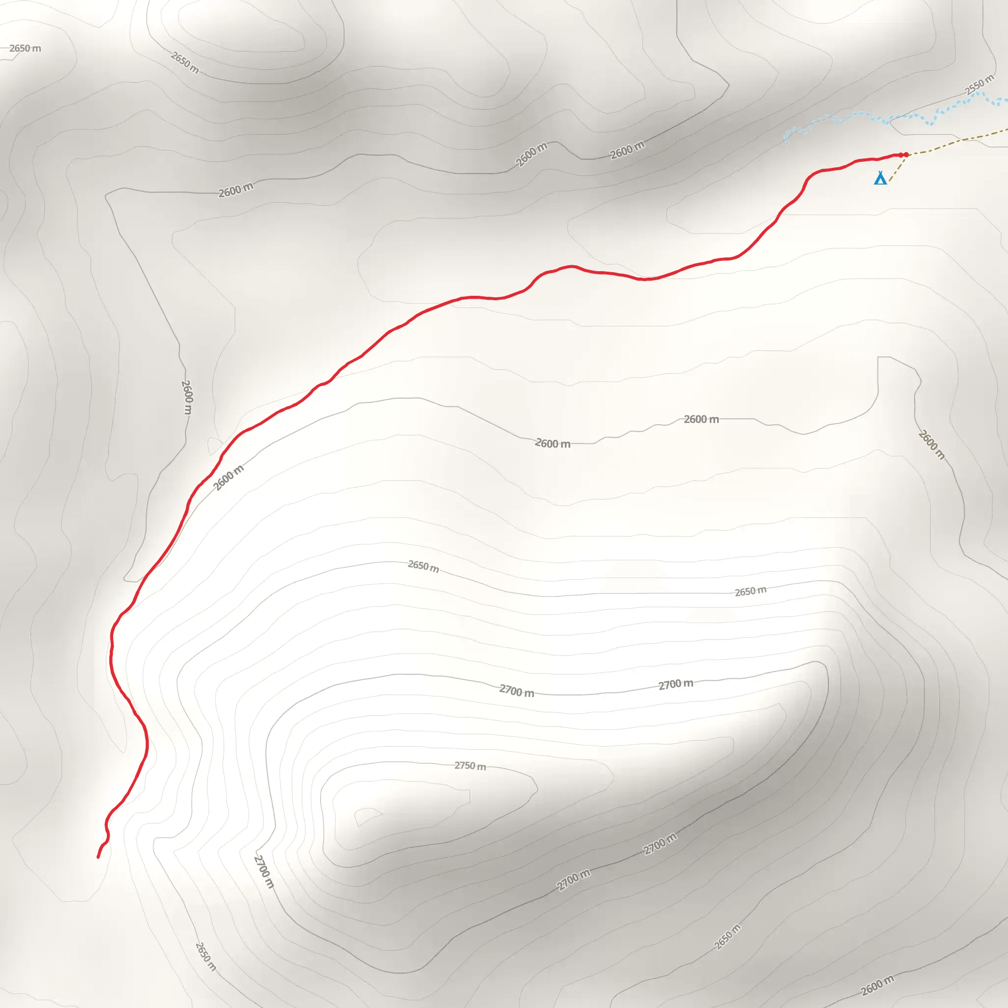 Adams Creek Trail mobile static map