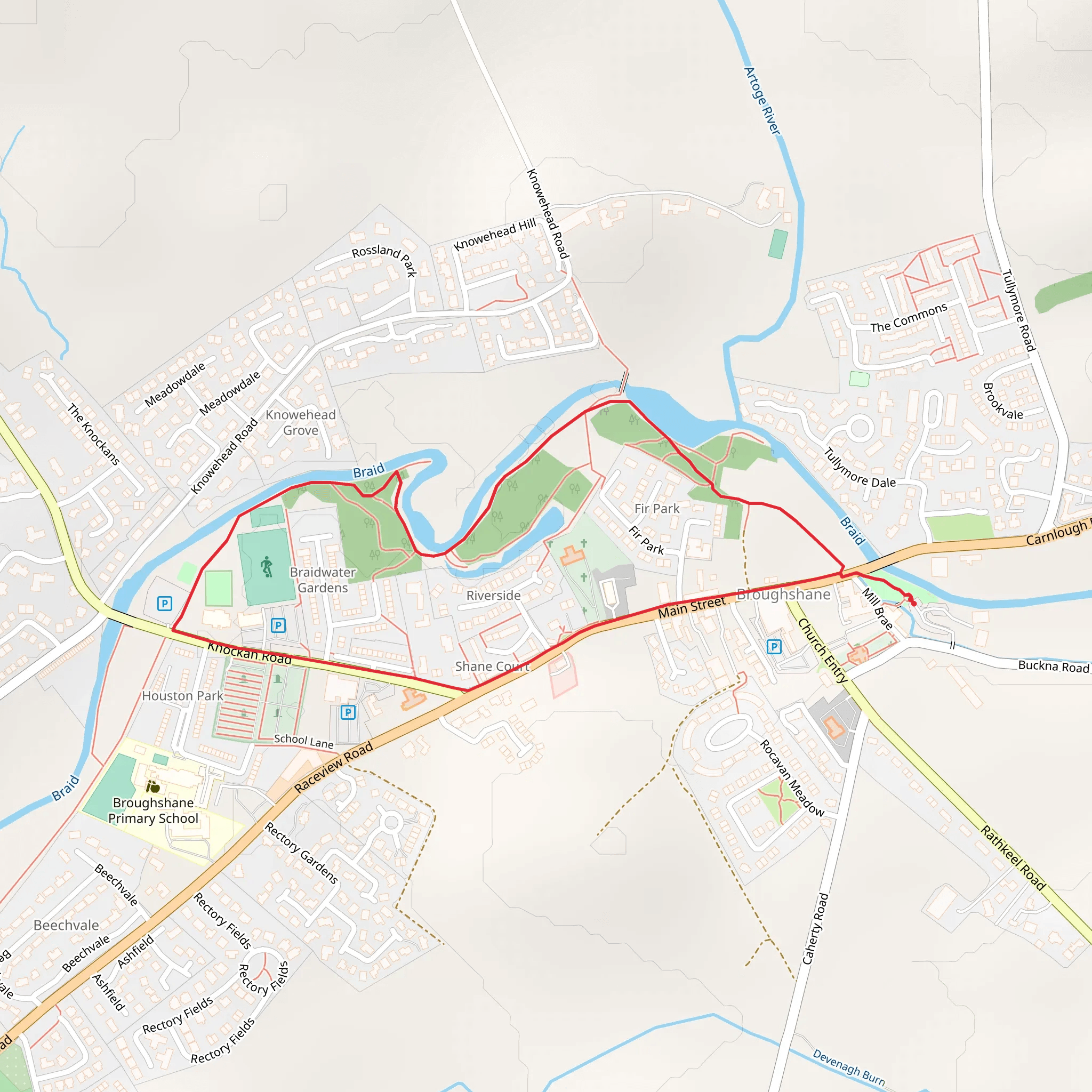 Buttermilk Bridge mobile static map