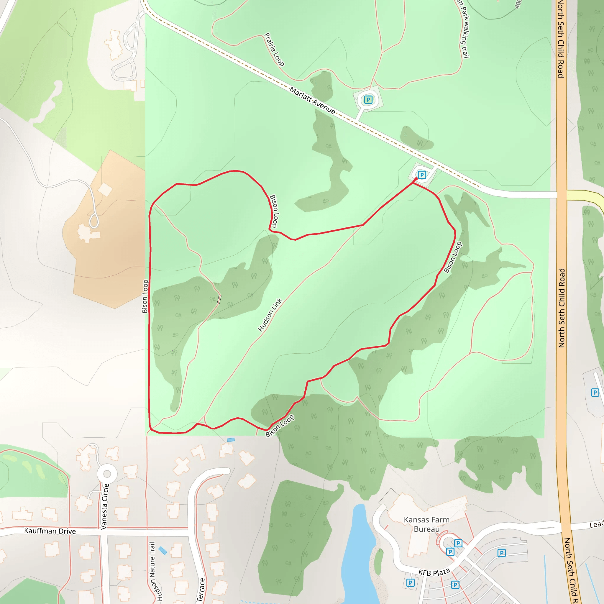 Bison Loop mobile static map