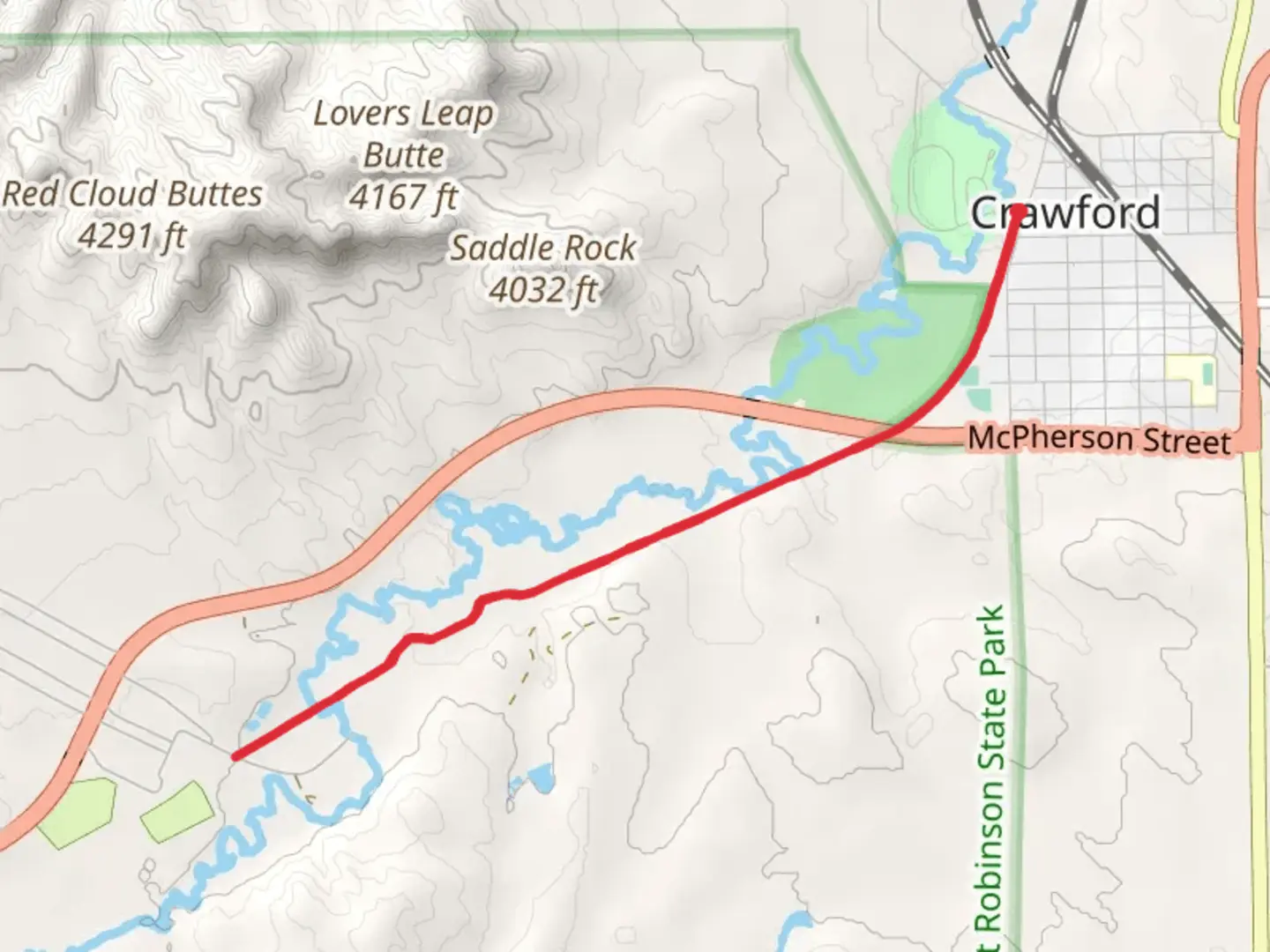 An image depicting the trail White River Trail and its surrounding area.