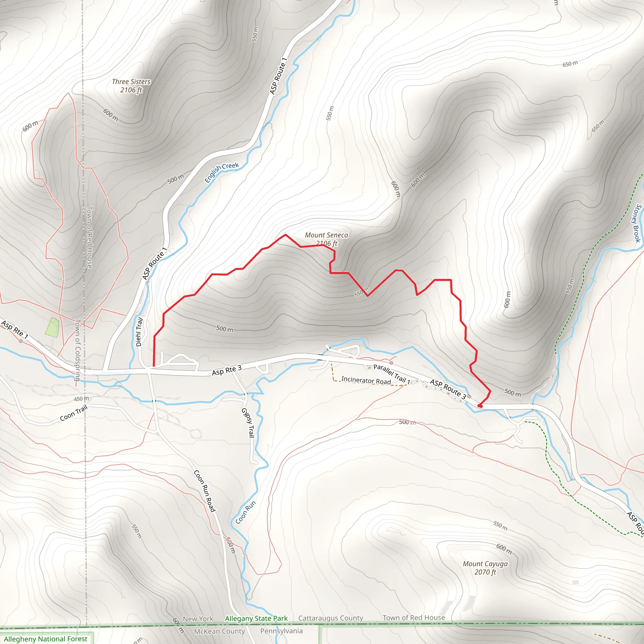 Mount Seneca mobile static map