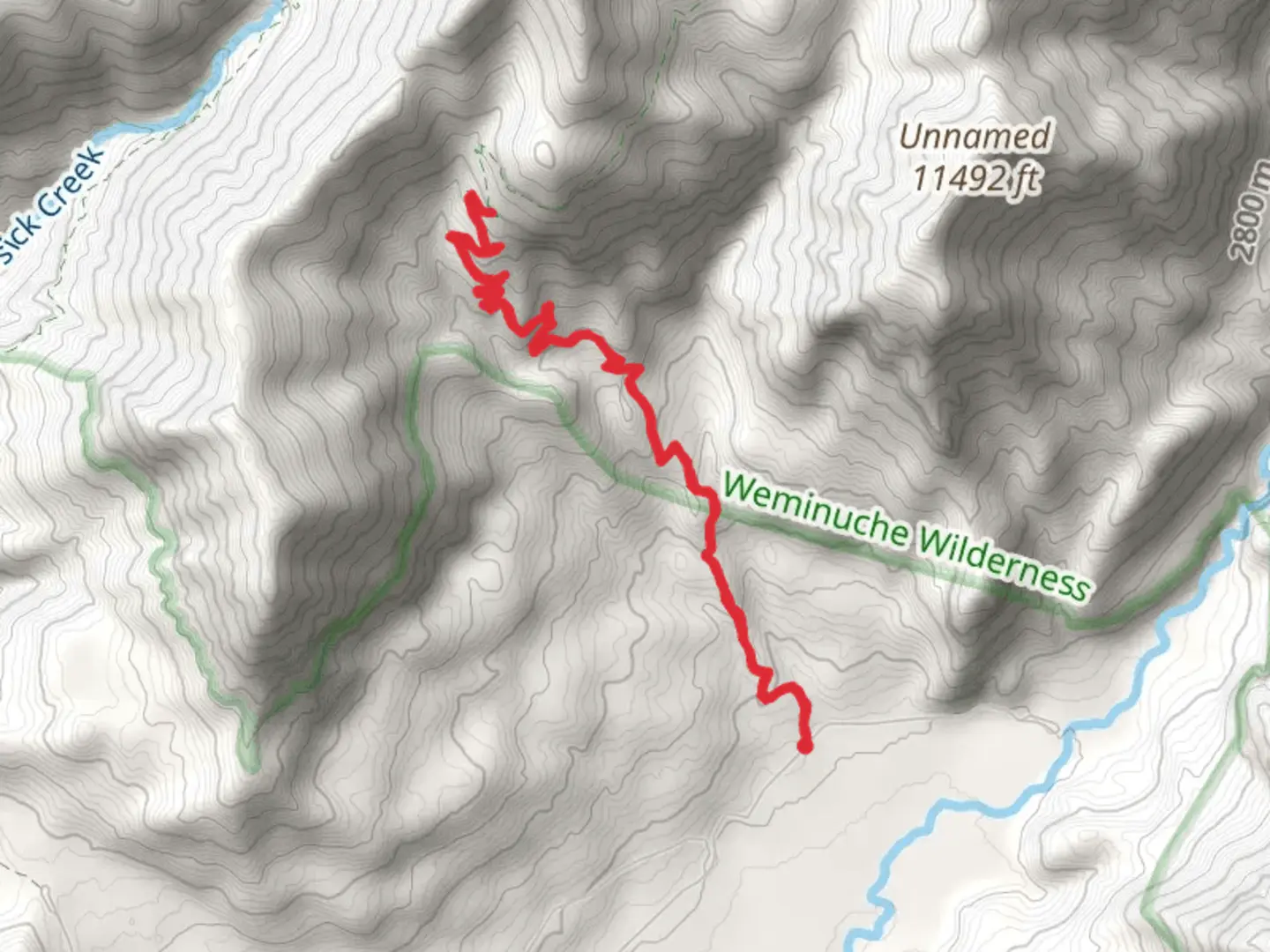 An image depicting the trail Cimarrona Trail - Short and its surrounding area.