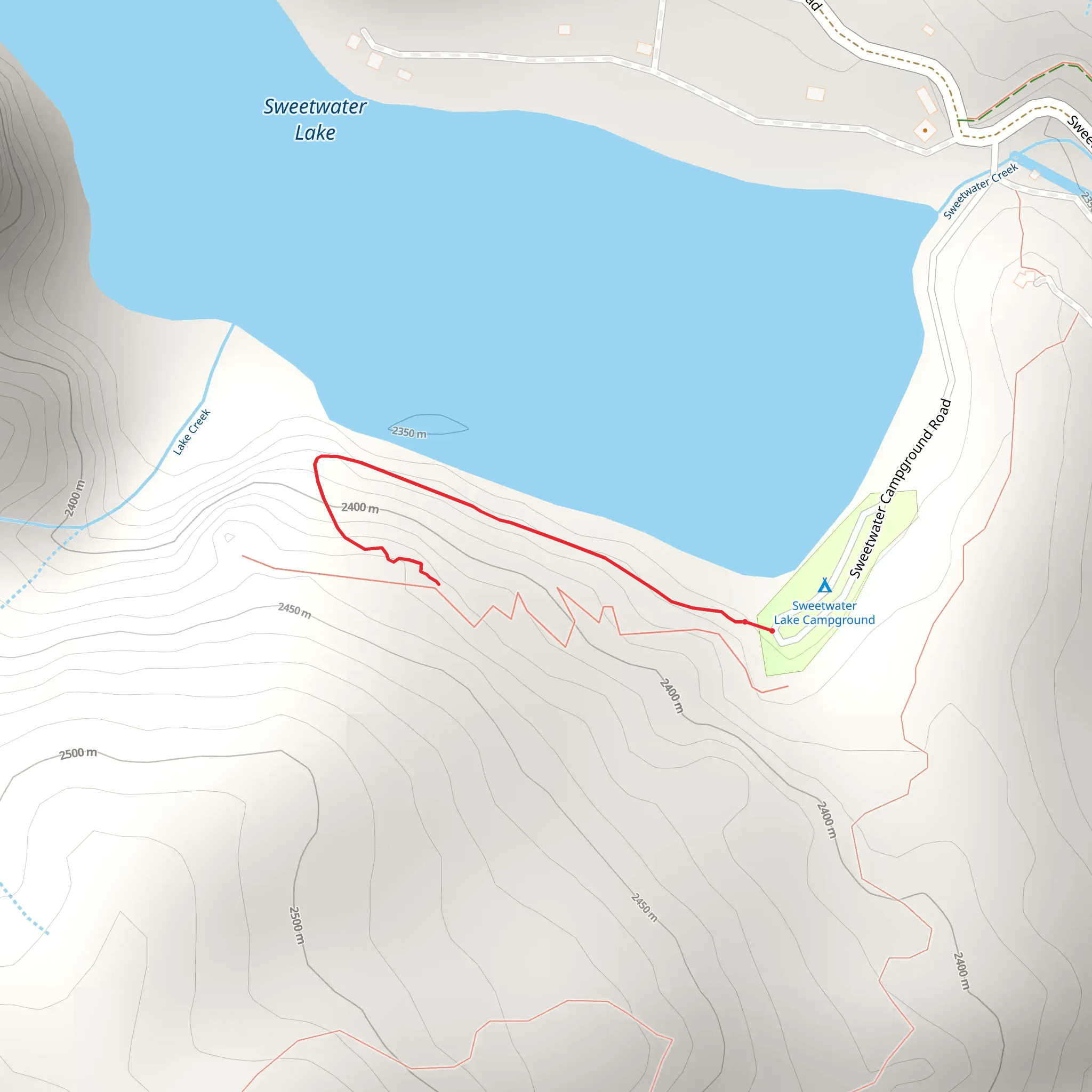 Sweetwater Nature Trail mobile static map