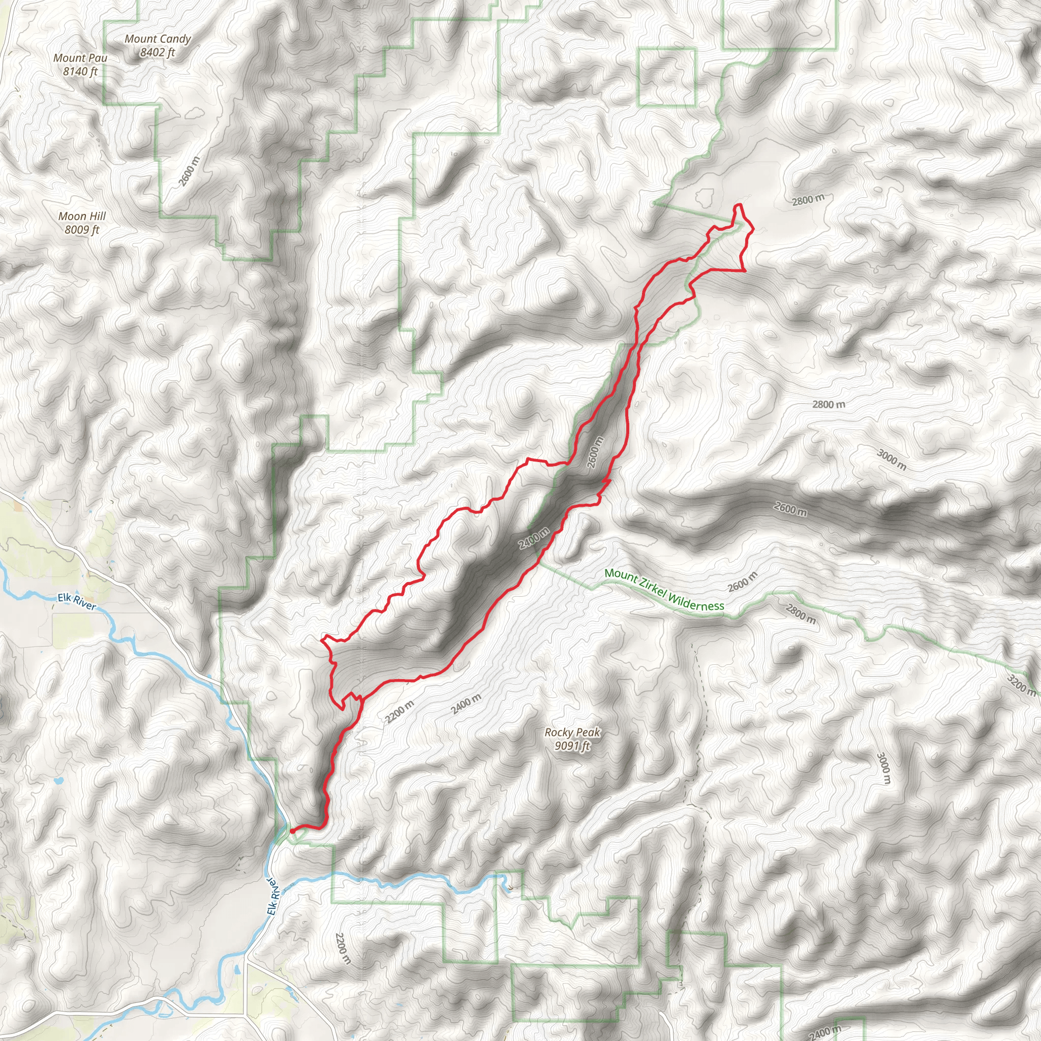Swamp Park Trail and Red Dirt Trail mobile static map