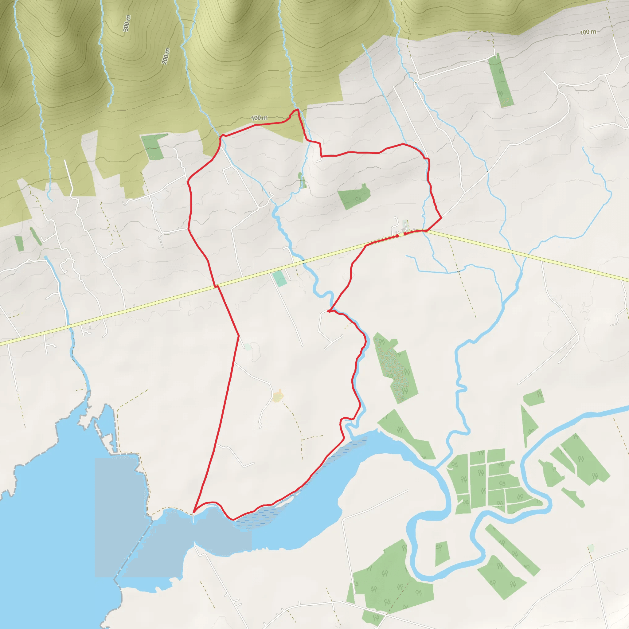 Keel Uphill Downhill Loop Walk mobile static map