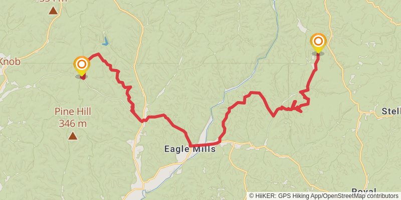 Buckeye Trail stage 61 Map