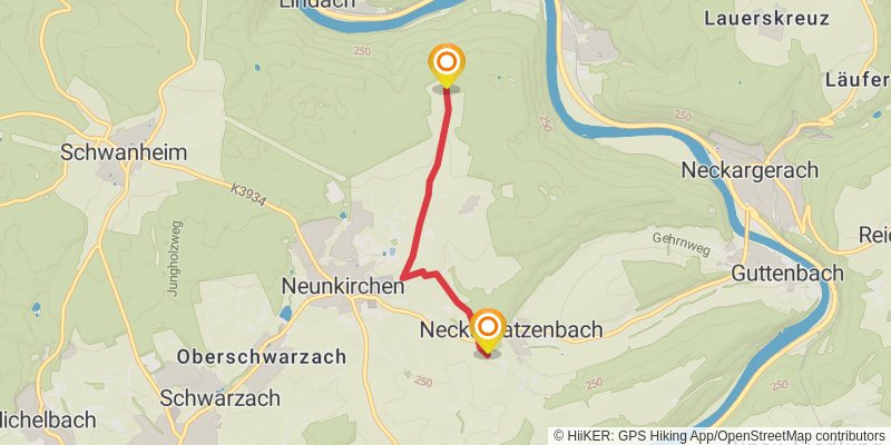 Neckarsteig alt 4 Map