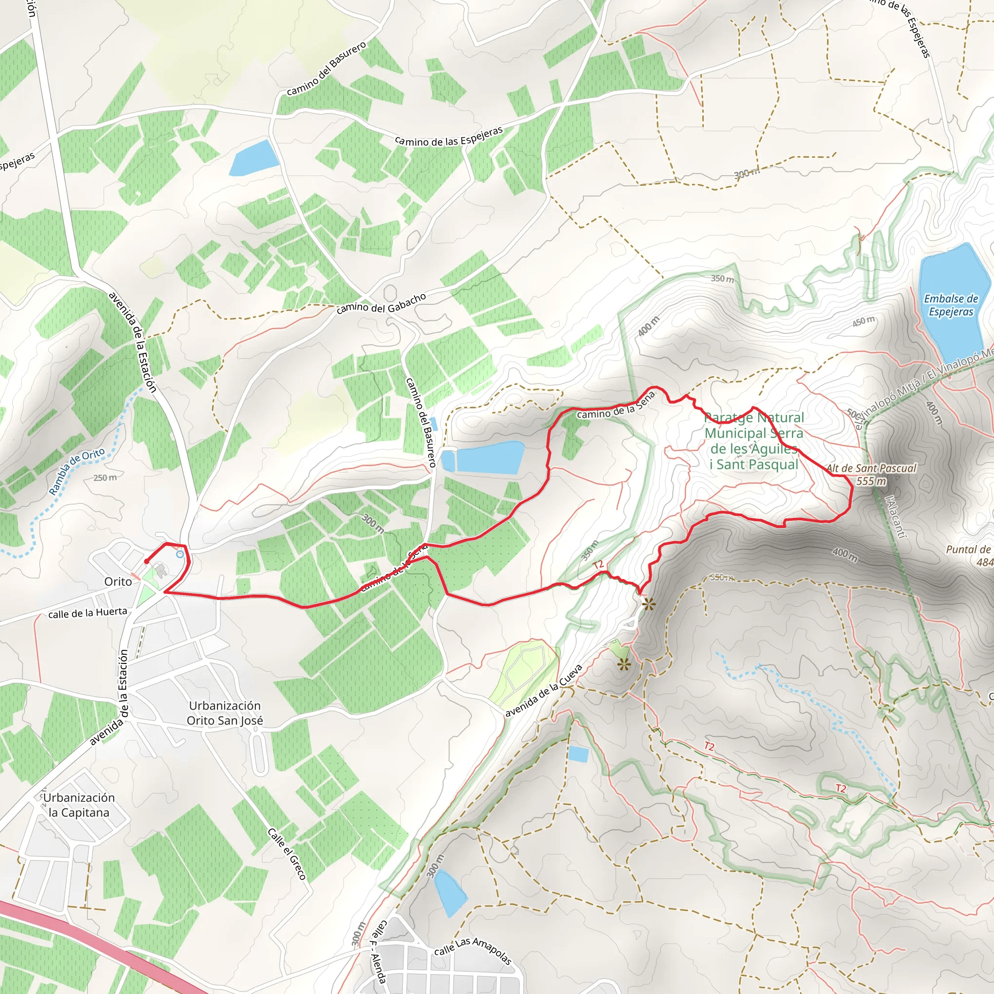 Route of San Pascual PR CV 179 mobile static map