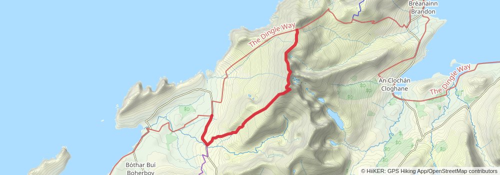 Dingle Way alt 3 Map
