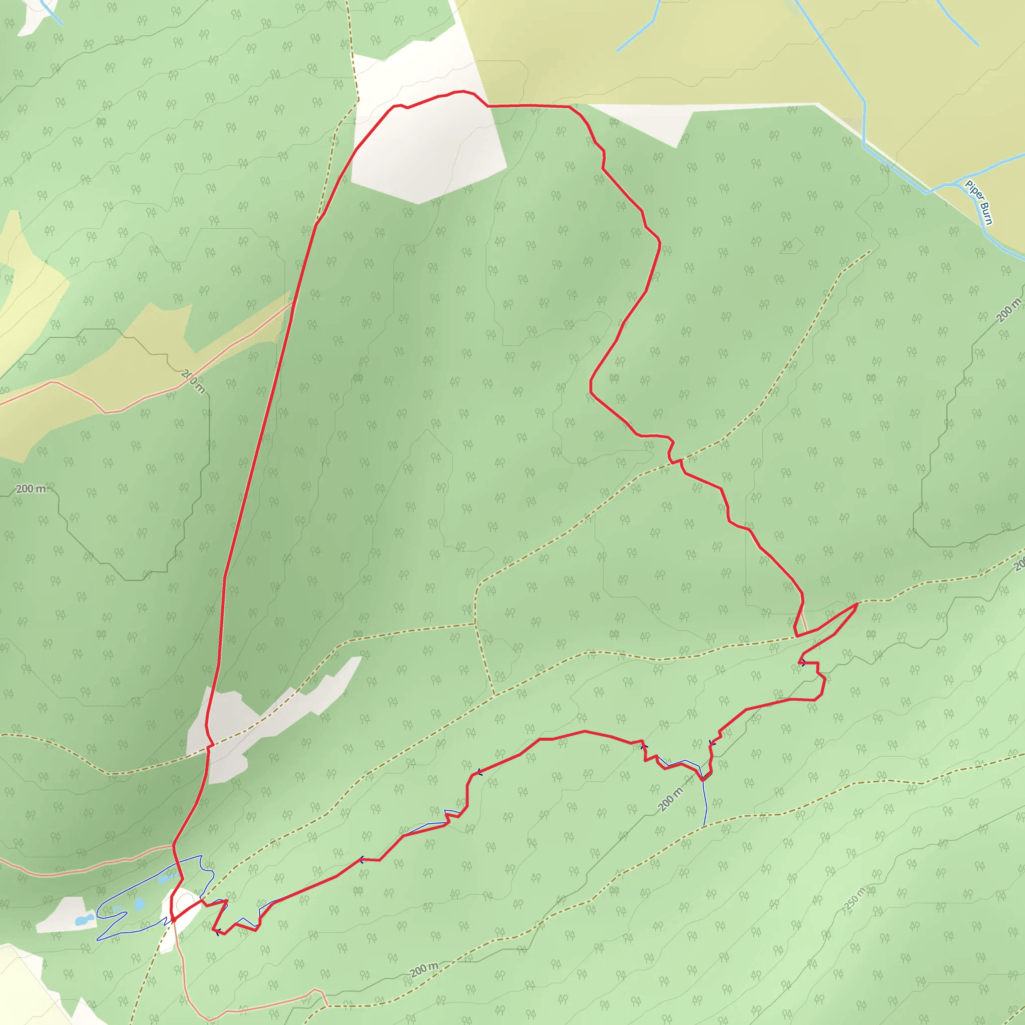 Hanging Tree Loop from Priesthill mobile static map