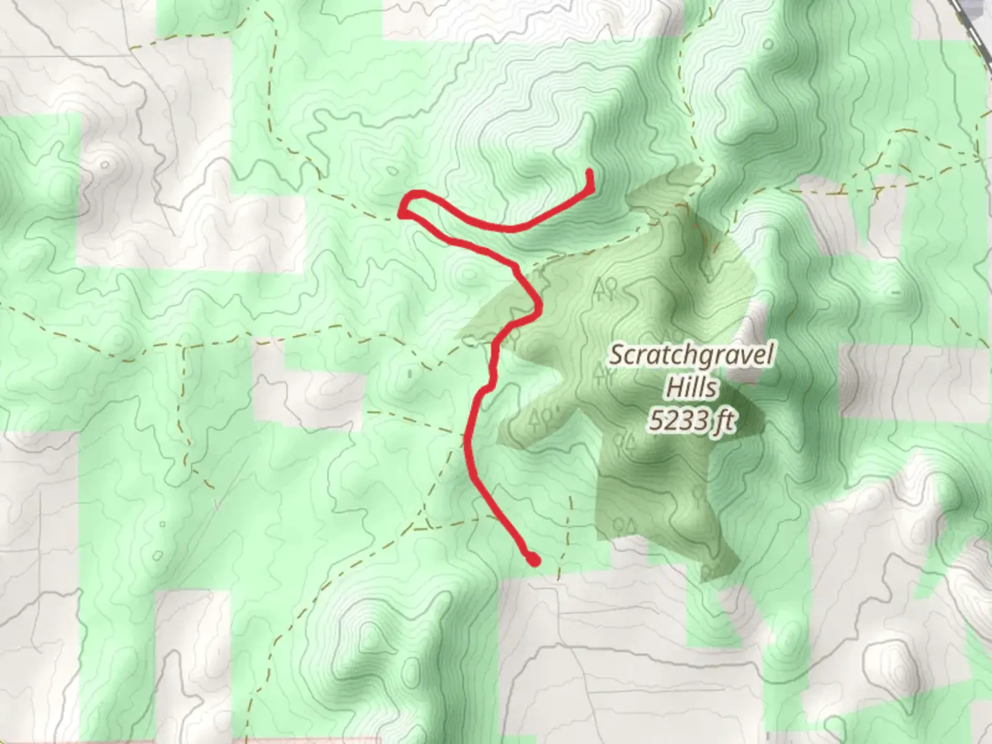 An image depicting the trail Head Lane North Hill Trail and its surrounding area.