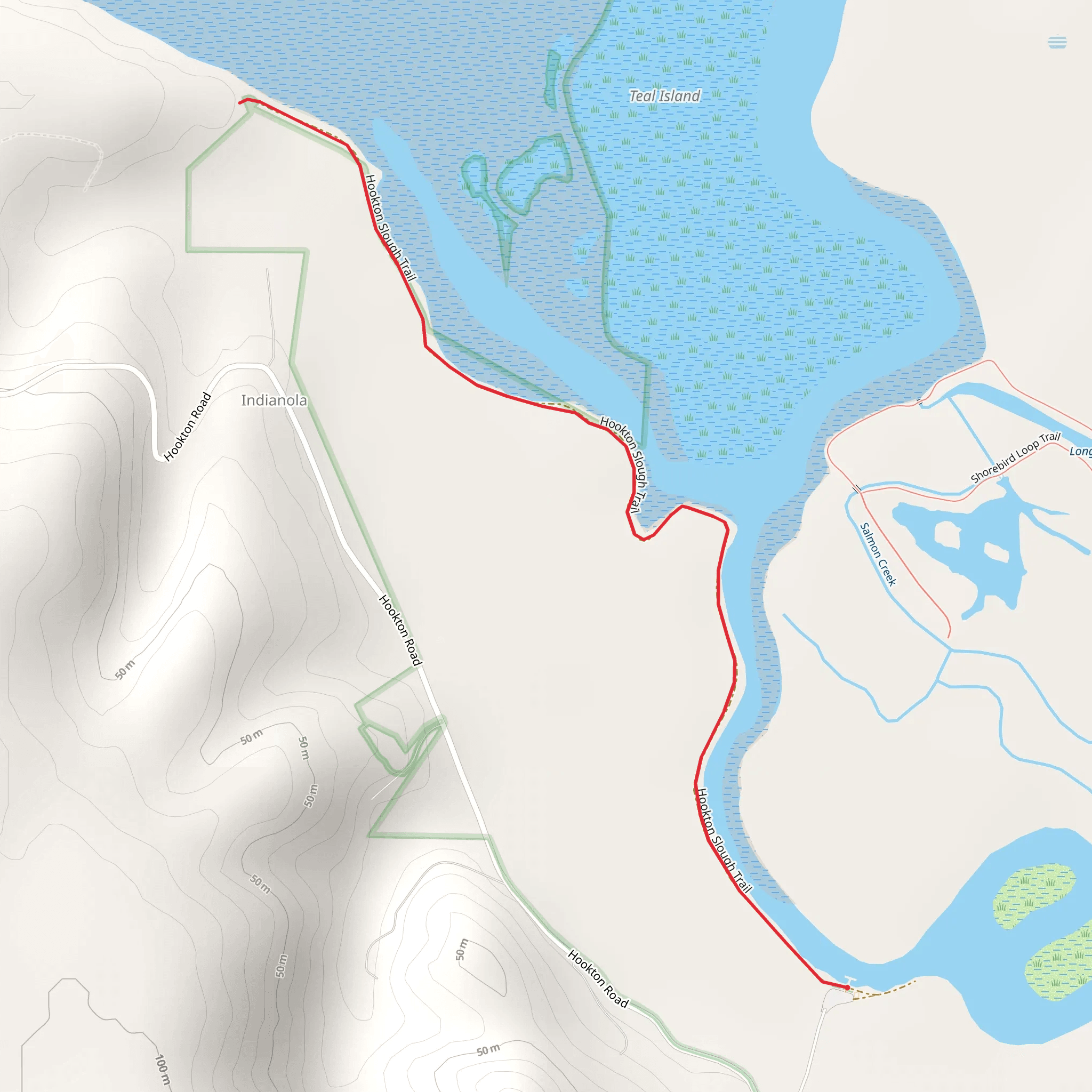 Hookton Slough Trail mobile static map