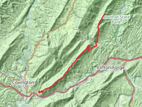 Fore Mountain Trail from Smokey Bear Lane