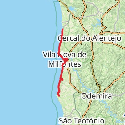 Rota Vicentina (Fishermen’s Trail) 5-Day Gentle Tour (Hillwalk Tours) mobile static map