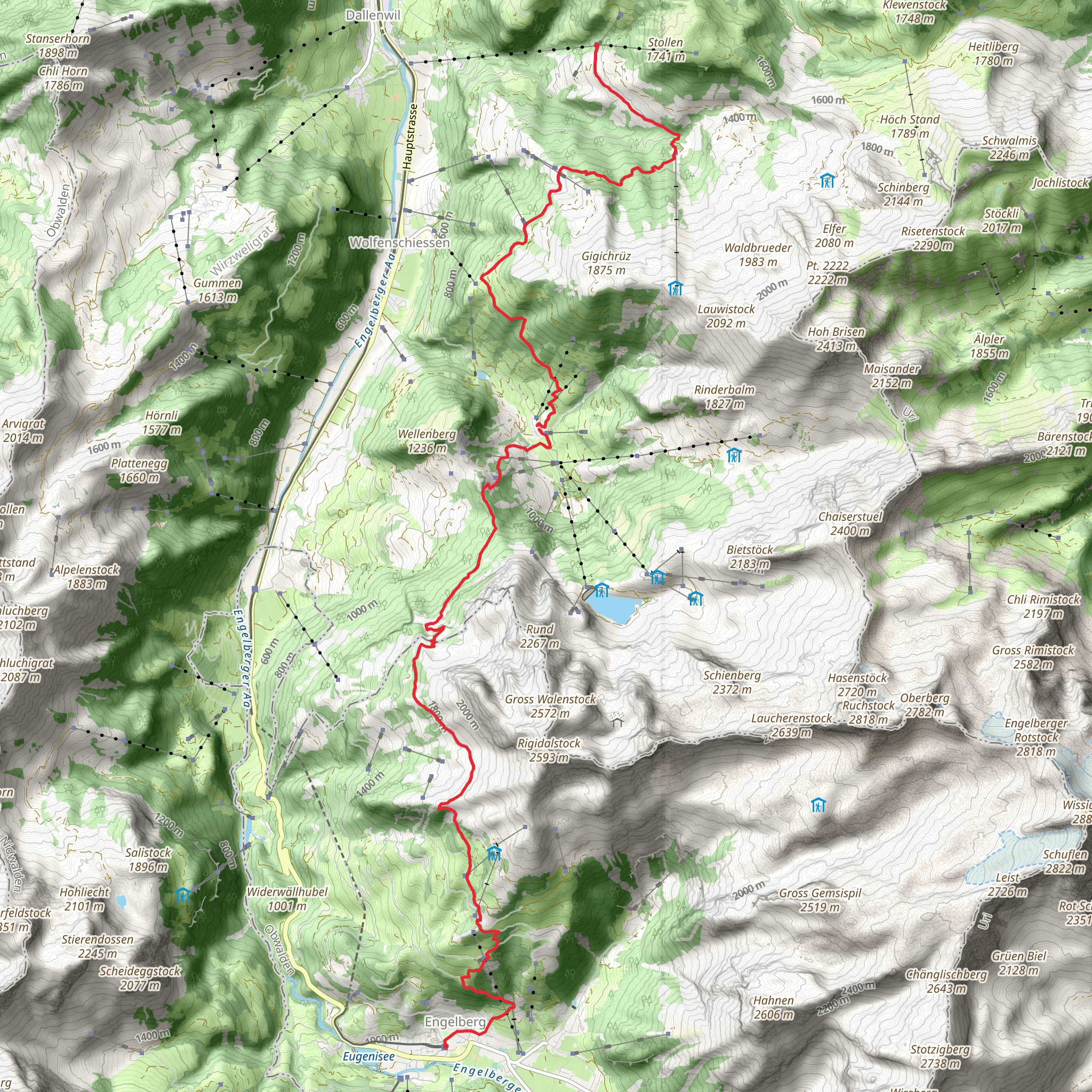 Benediktusweg mobile static map