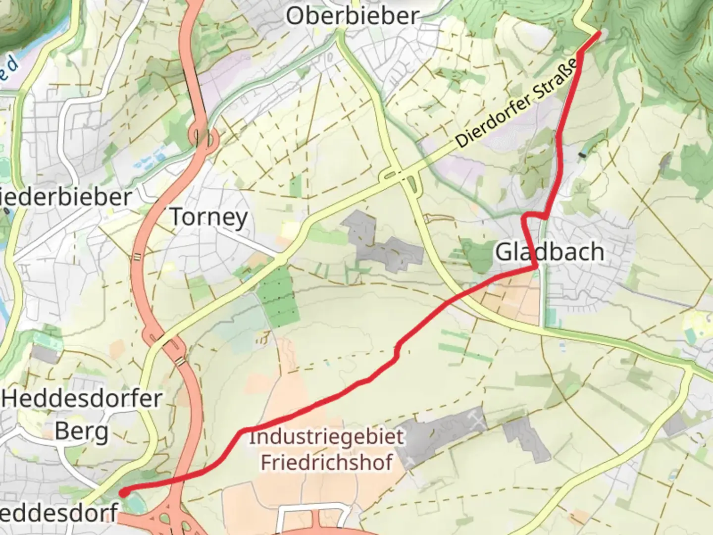 An image depicting the trail Haus am Pilz Walk and its surrounding area.