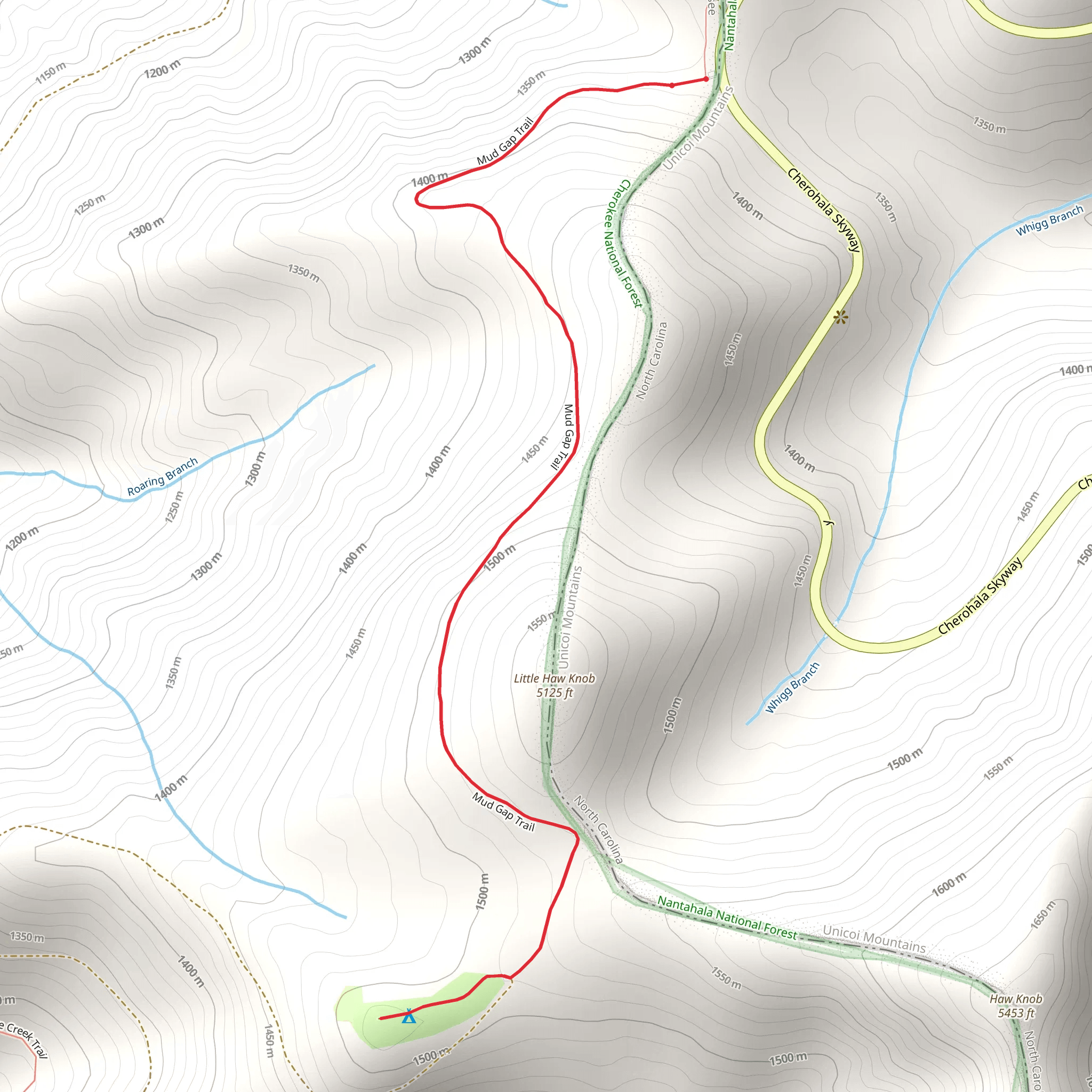 Mud Gap Trail mobile static map
