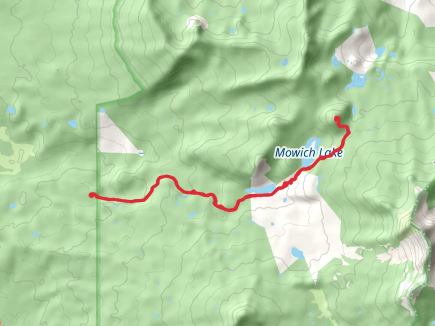 An image depicting the trail Red Butte, Alice Lake, Mowich Lake and Duffy Lake Trail and its surrounding area.