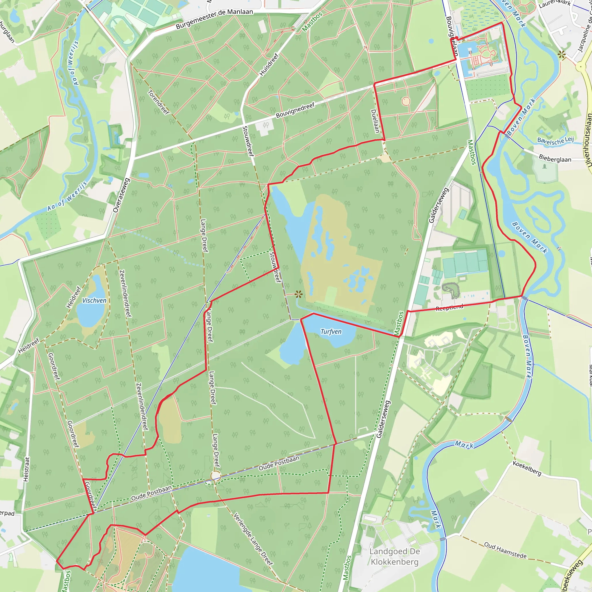 Gevangenis and Mastenlaan Loop mobile static map