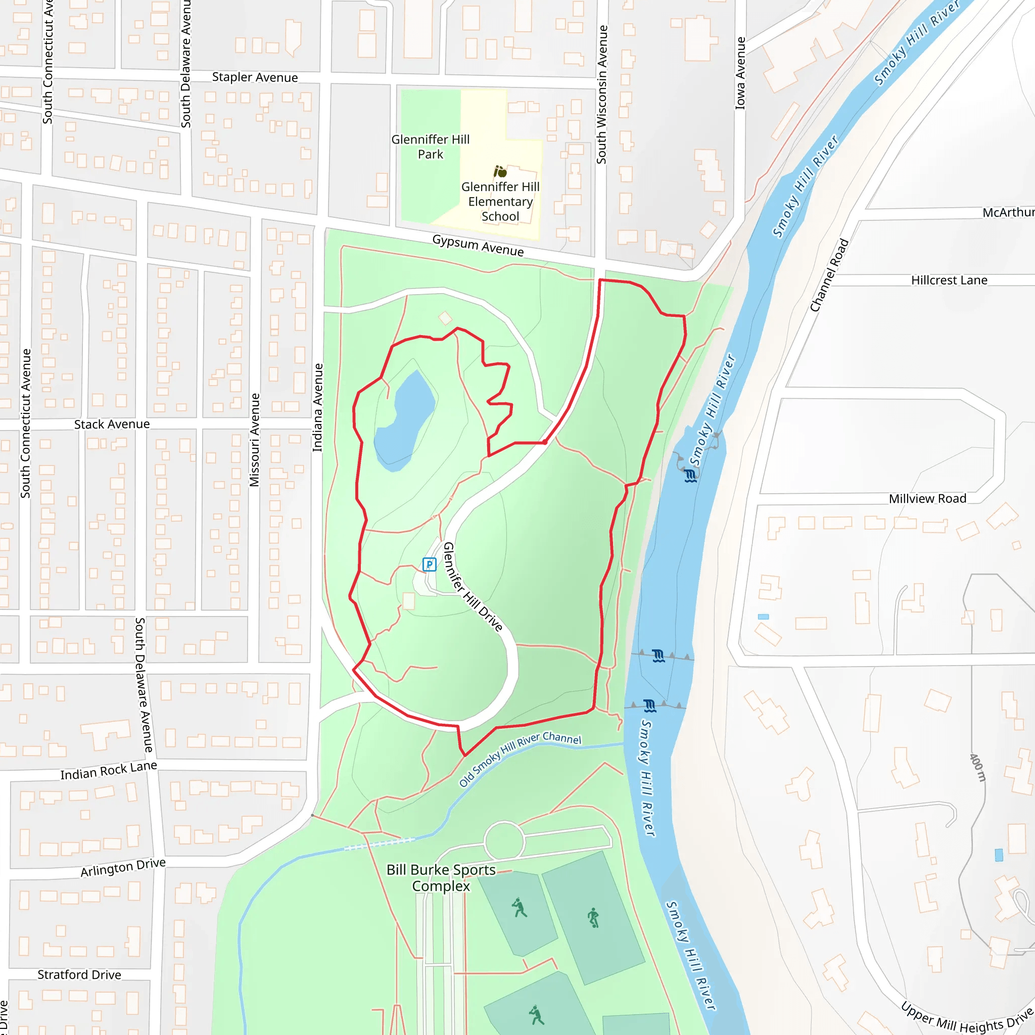 Glennifer Hill Drive Loop mobile static map