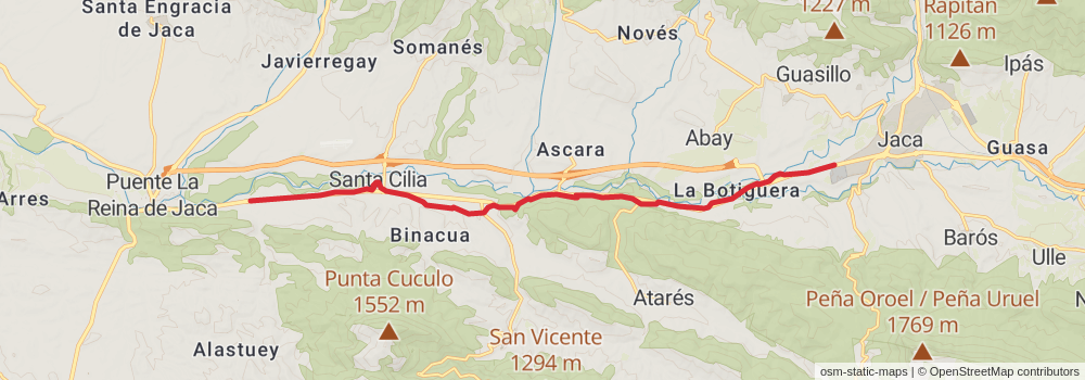 GR 65-3 - Santiago's Road - Aragon stage 3 Map