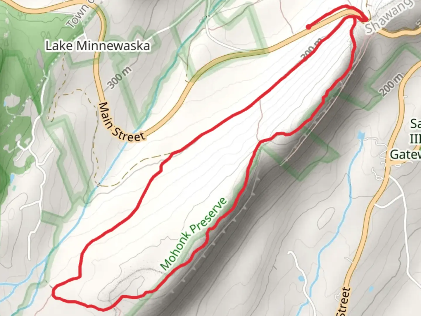An image depicting the trail Millbrook Ridge Trail and Trapps Trail Loop and its surrounding area.