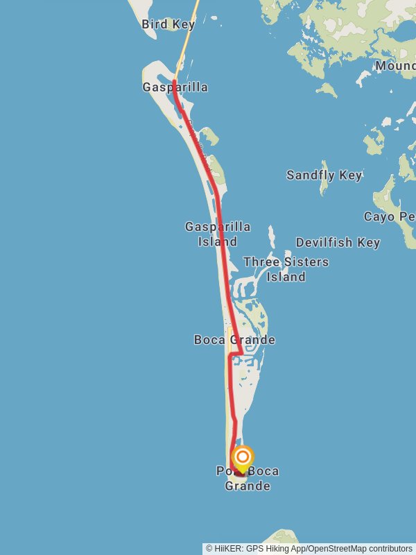 Gasparilla Island-Boca Grande Trail mobile static map
