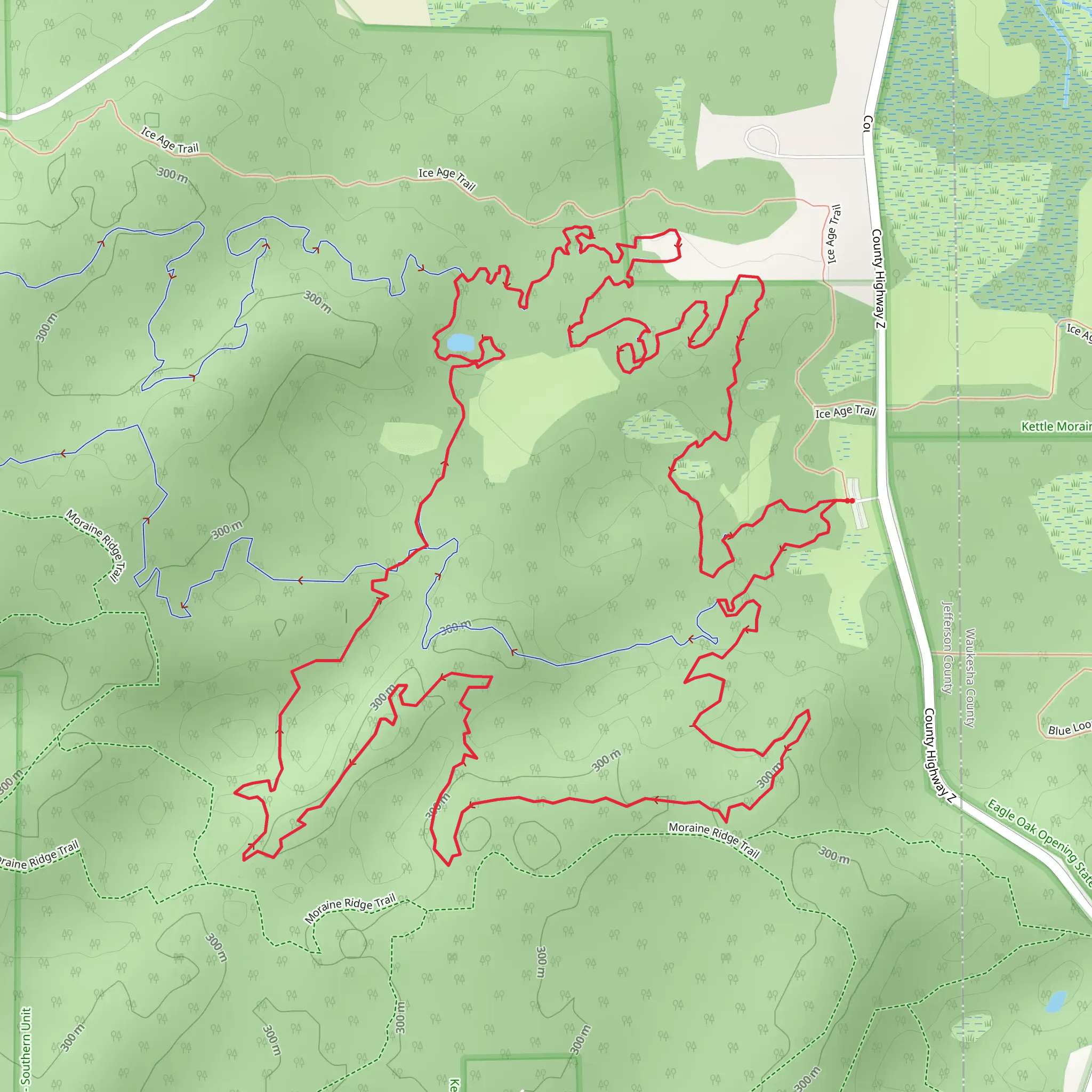 Orange Loop, Green Loop and Brown Loop mobile static map