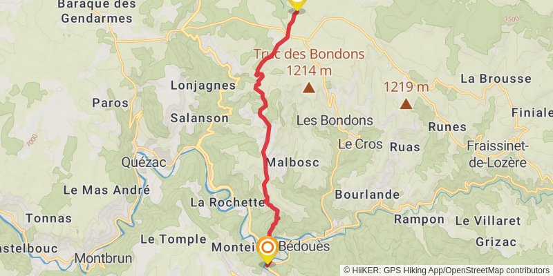 GR 68 stage 4 Map