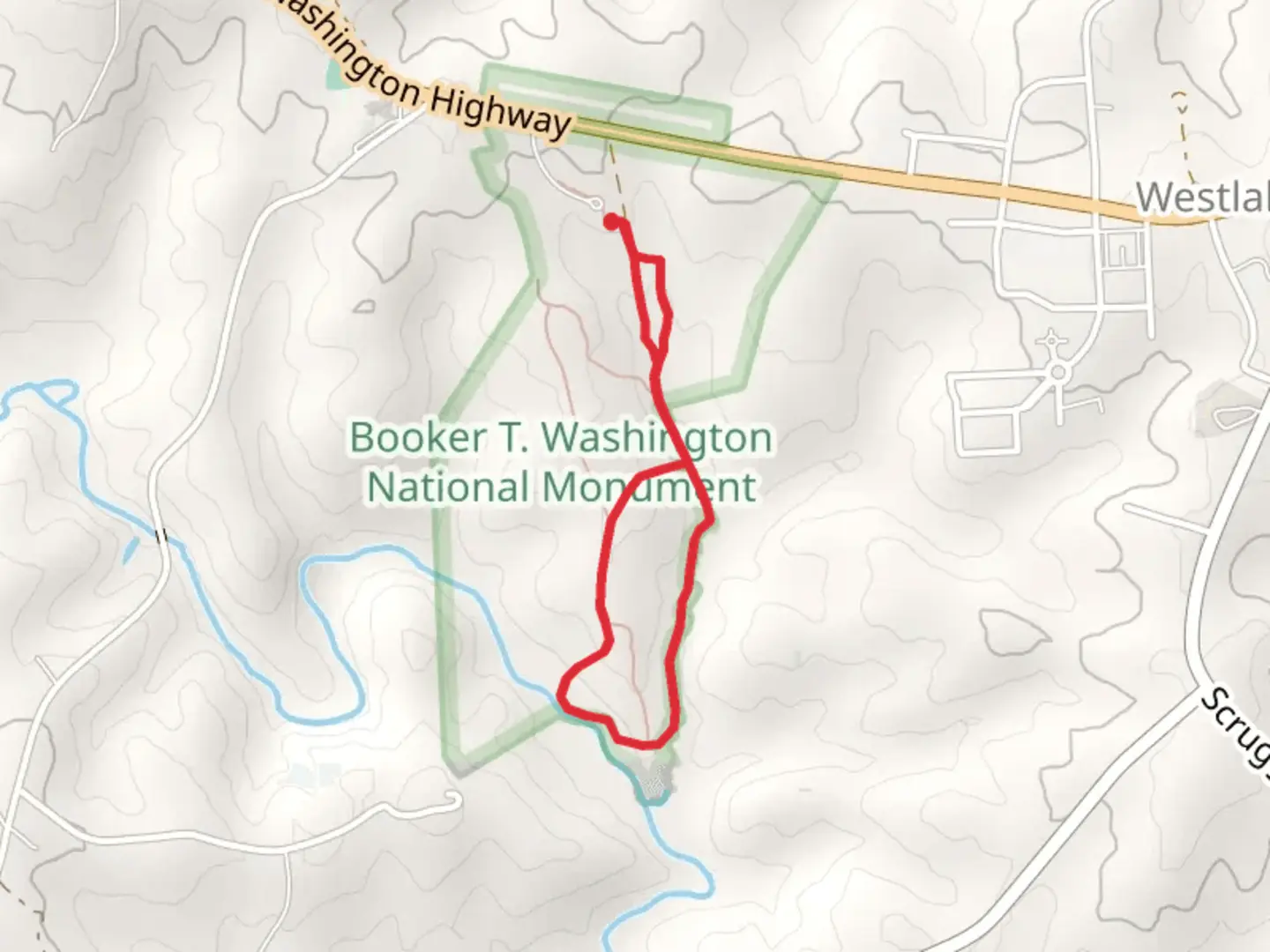 An image depicting the trail Plantation and Jack-O-Lantern Branch Heritage Loop Trail and its surrounding area.