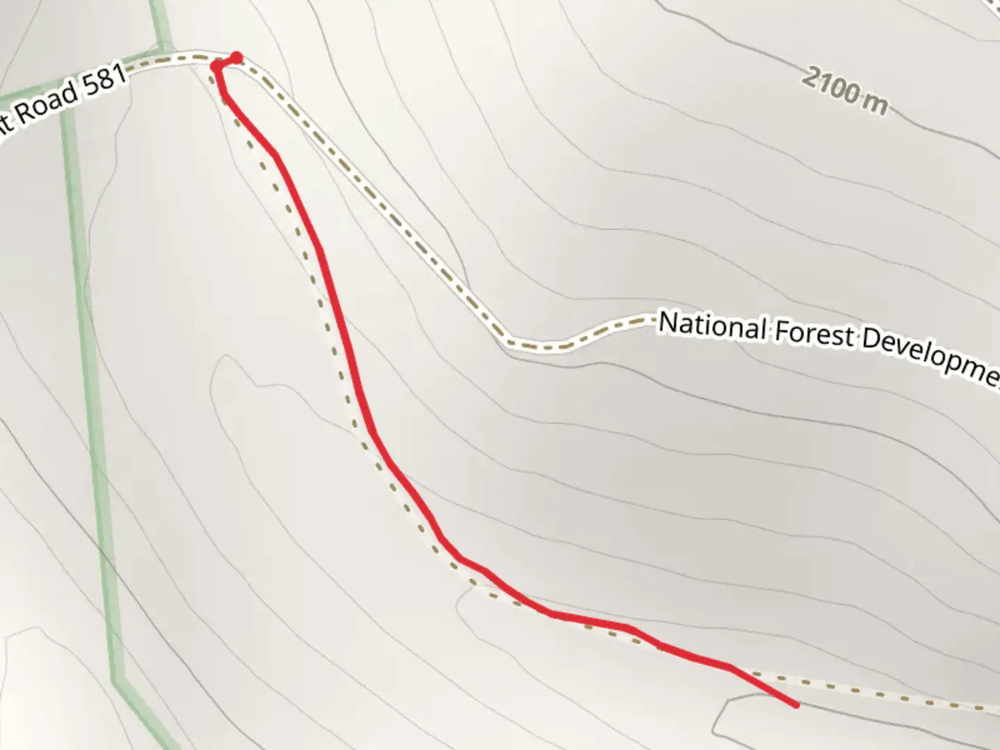 An image depicting the trail Lucky Dollar Trail and its surrounding area.
