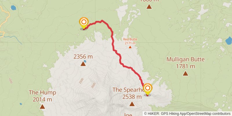 Mount Adams Highline Trail stage 3 Map