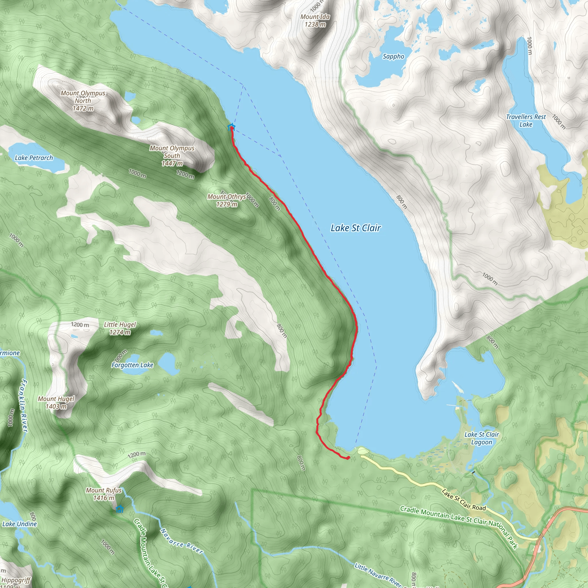 Echo Point Walk mobile static map