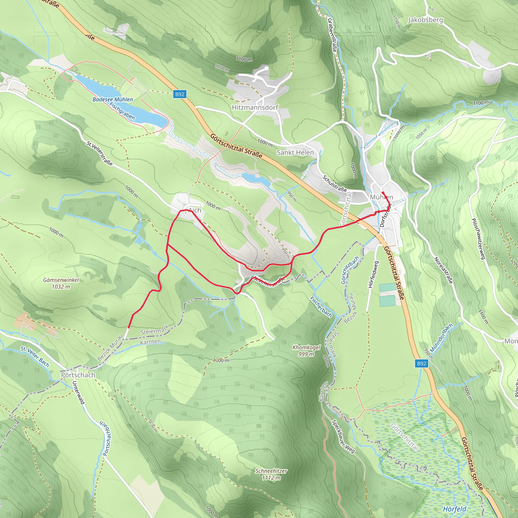Hans in Luck Trail mobile static map