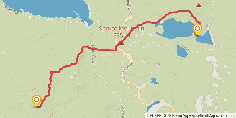 Appalachian Trail stage 191 Map