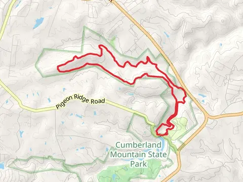 Overnight Loop Trail from Pigeon Ridge Road Loop