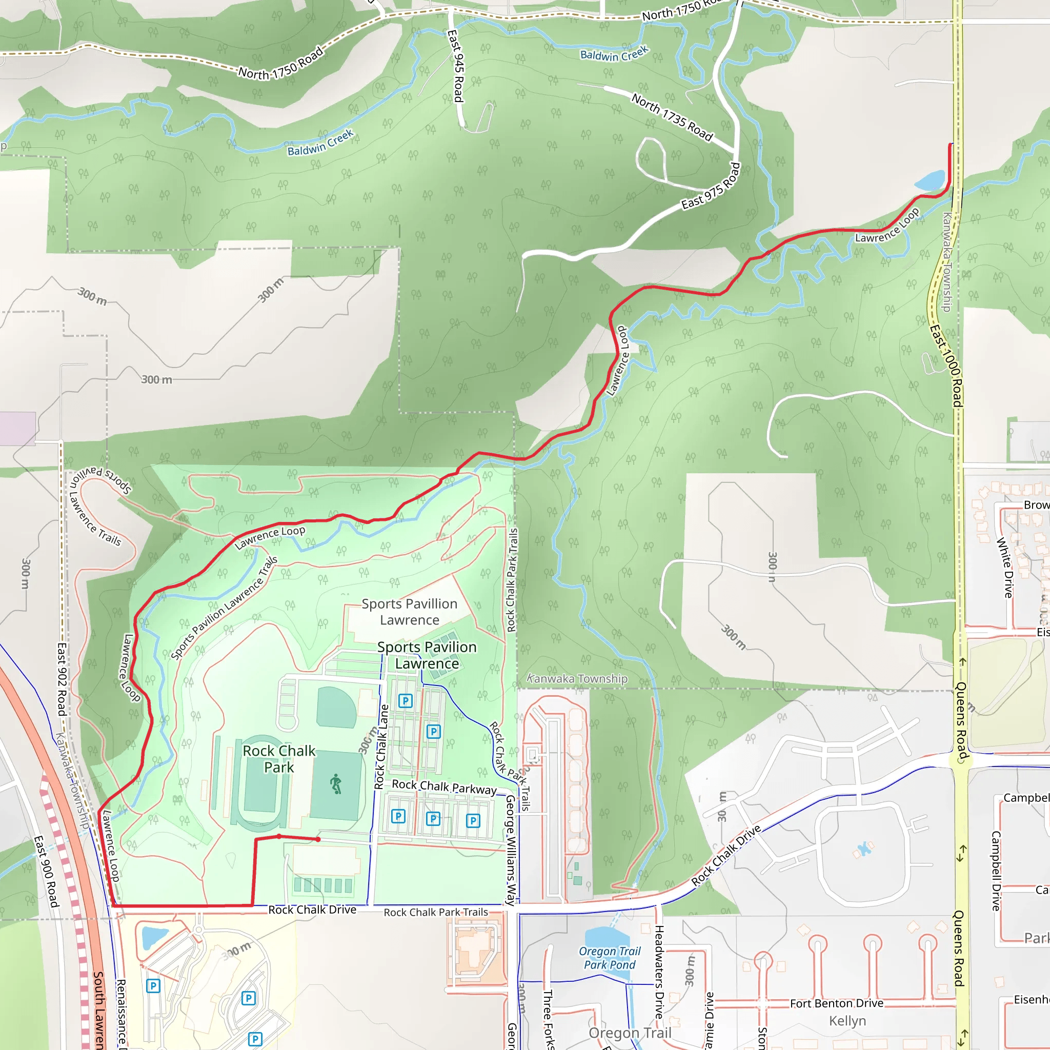 Lawrence Loop mobile static map